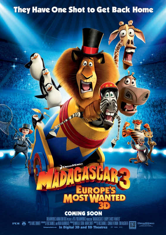 فيلم Madagascar 3: Europe’s Most Wanted 2012 مترجم